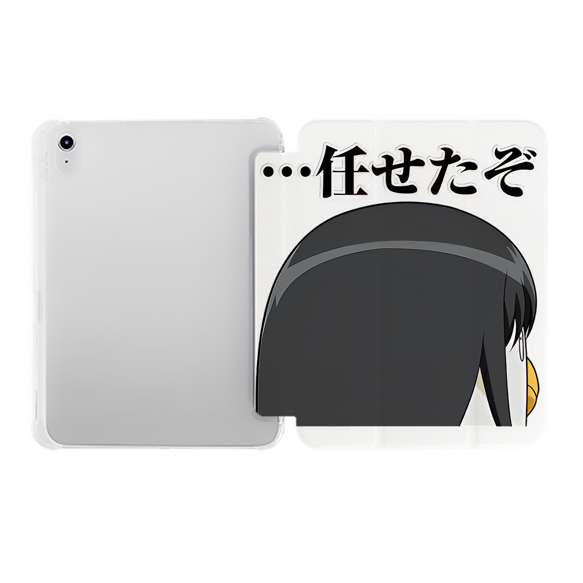 （画像用） ぎんたま 坂田銀時（さかたぎんとき） 神楽 志村新八（しむら しんぱち） GINTAMA Sakata Gintoki Kagura Shimura Shinpachi IPad ケース ペン収納付き 三つ折りスタンド PUレザー×シリコン 対応機種9.5/10.5/10.9インチ